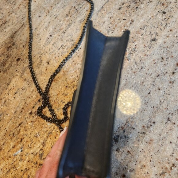 Coach North/South Phone Crossbody Rainbow Navy Blue Glitter Limited Edition - Picture 14 of 16